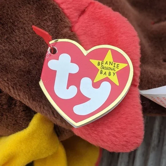 Ty Turkey Beanie Baby "Gobbles" Retired - Picture 6 of 8